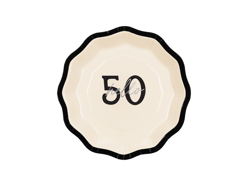 Talerzyki papierowe Hello 50 - zdjęcie 1
