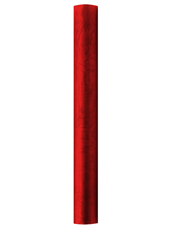 Organza Gładka, czerwony, 0,36 x 9m (1 szt. / 9 mb.)