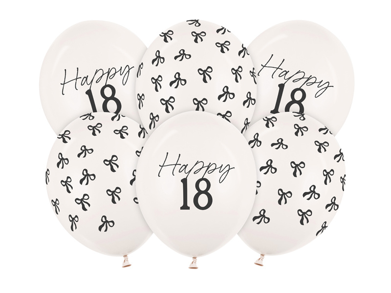 Balony Pastel Off-white 30 cm – opakowanie 6 sztuk