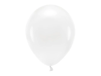 Balony Eco 30cm pastelowe, biały (1 op. / 100 szt.)
