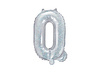 Balon foliowy Litera ''Q'', 35cm, holograficzny
