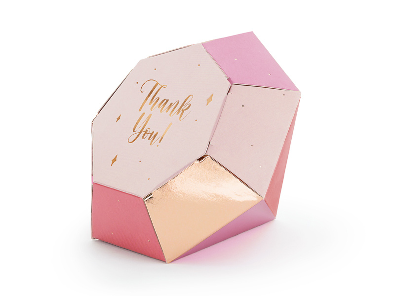 Pudełka Diamenty mix kolorów