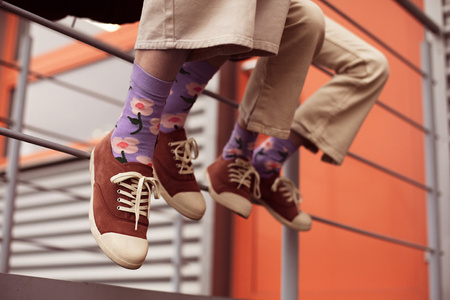 Skarpetki Kwiaty, mix, 31-34