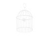 Klatka dekoracyjna, 24 cm, biały