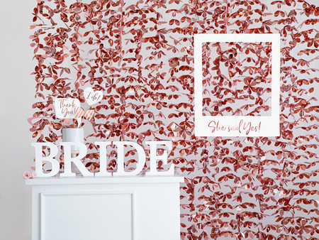 Ramka selfie She said yes, różowe złoto, 50x59,5cm