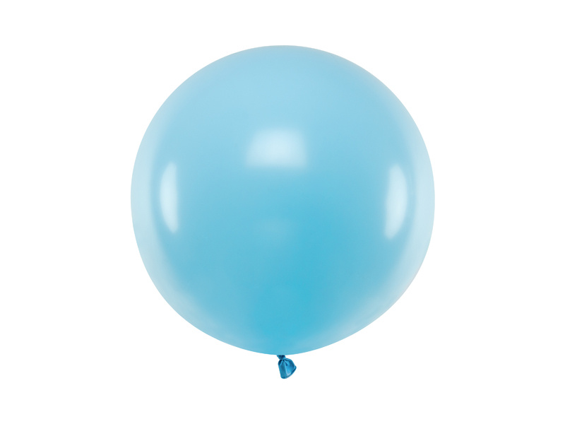Balon okrągły 60cm Pastel Light Blue - zdjęcie 1