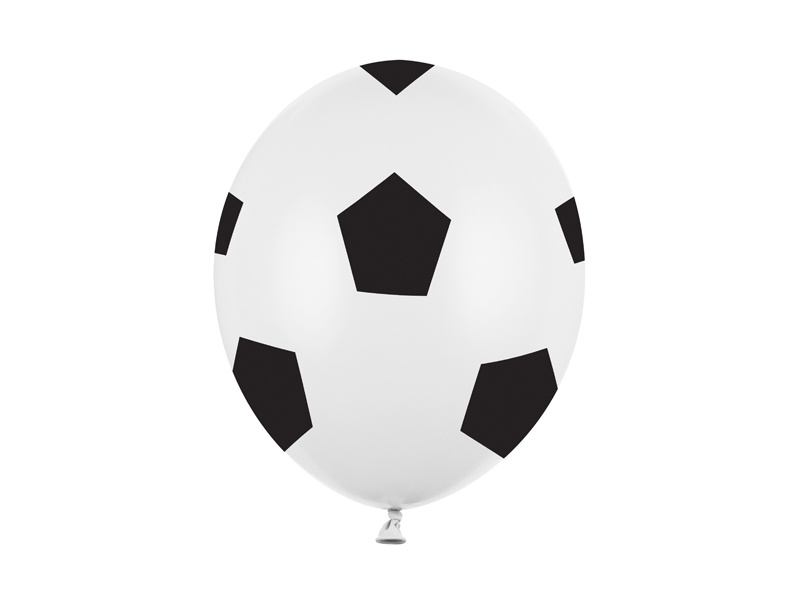 Balony 30 cm Piłka Pure White – zestaw 6 sztuk
