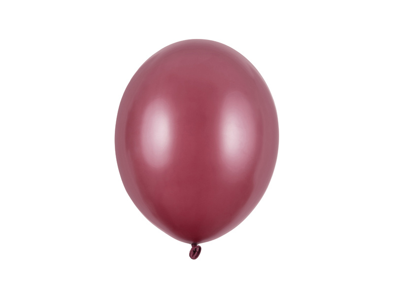 Balony Strong 27cm Metallic Maroon - opakowanie 10 sztuk