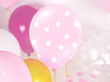 Balony 30cm, Kropki, Pastel Baby Pink (1 op. / 50 szt.)