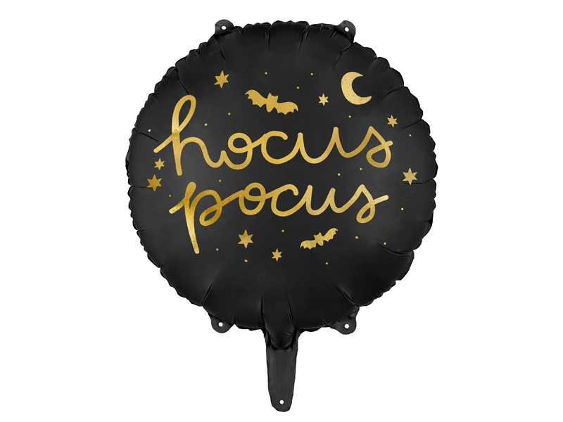 Balon foliowy Hocus Pocus czarny 45 cm