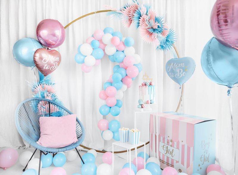 Balon foliowy kula jasnoróżowy 40cm - szczegóły produktu