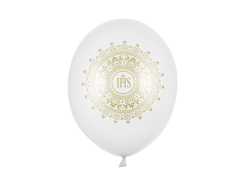 Balony 30cm IHS Metallic Pure White – zdjęcie produktu
