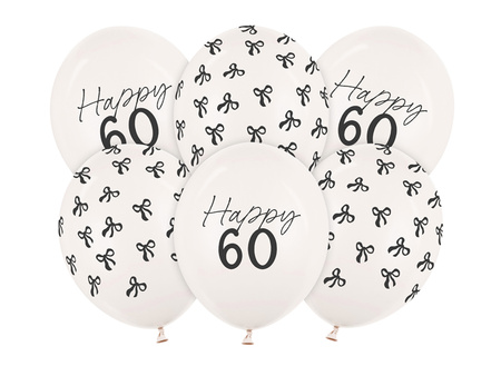 Balony 30 cm, 60, Pastel Off-white (1 op. / 6 szt.)