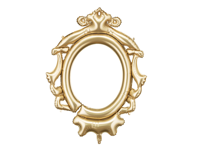 Balon foliowy Ramka 78x95 cm złoty - bezpieczeństwo i rozmiar