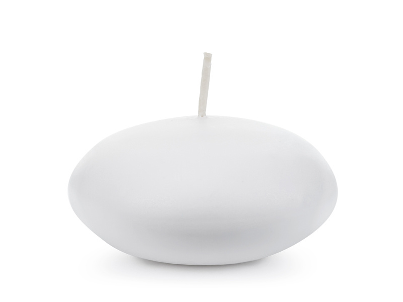 Świeca pływająca matowa biała 8 cm – zdjęcie produktu