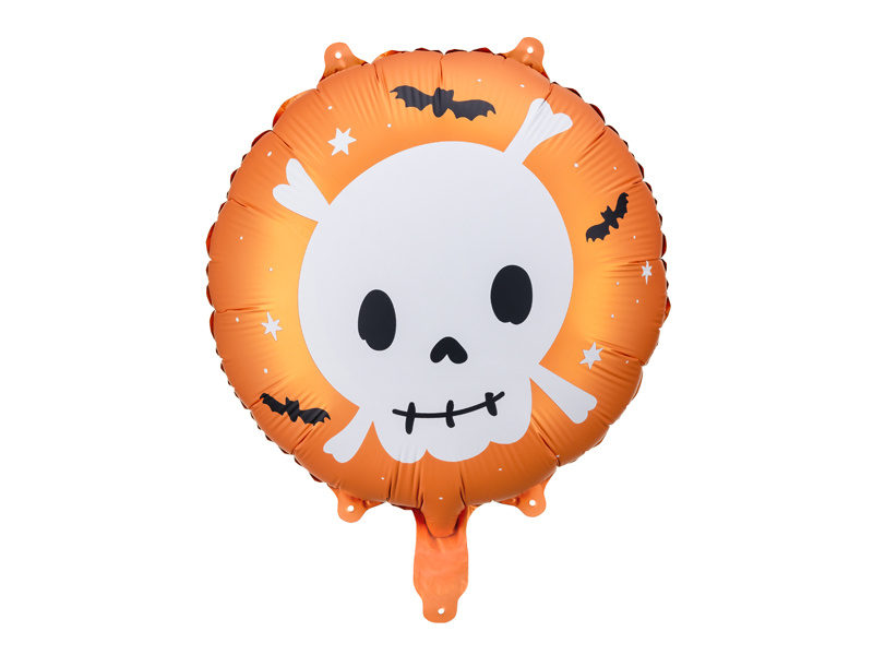 Balon foliowy czaszka - mix kolorów