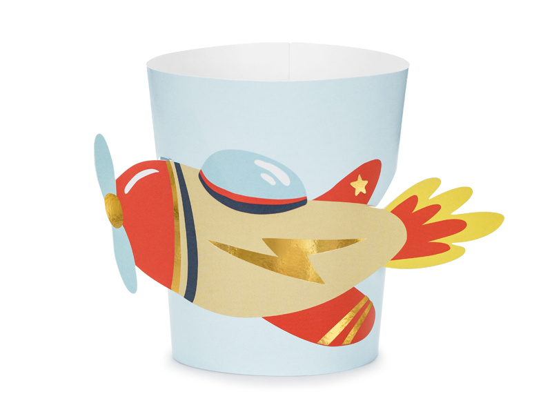 Nakładki na kubki Samolot - mix kolorów, zdjęcie 1