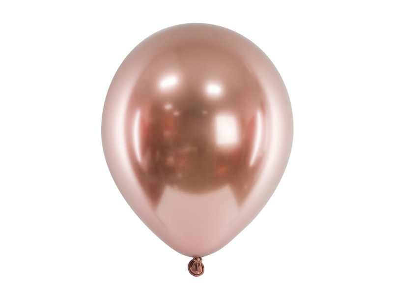 Balony Glossy 46 cm różowe złoto