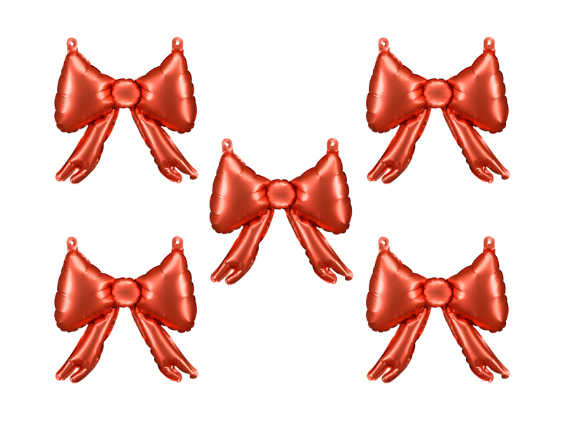 Balony foliowe do girland Kokardy czerwone