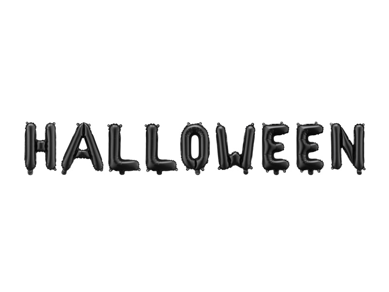 Balon foliowy Halloween czarny 280x46 cm - zdjęcie 1