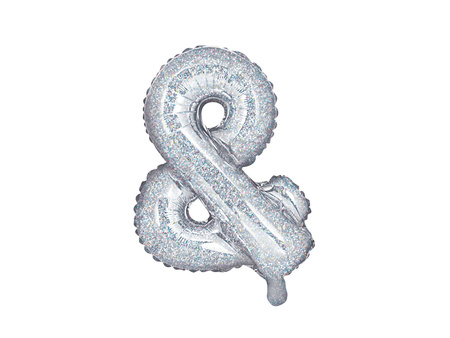 Balon foliowy &, 35cm, holograficzny