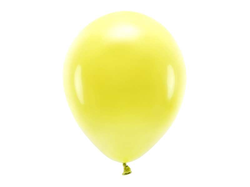 Balony Eco 30cm pastelowe żółty - opakowanie