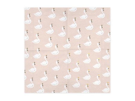 Serwetki Lovely Swan, 33x33cm (1 op. / 20 szt.)