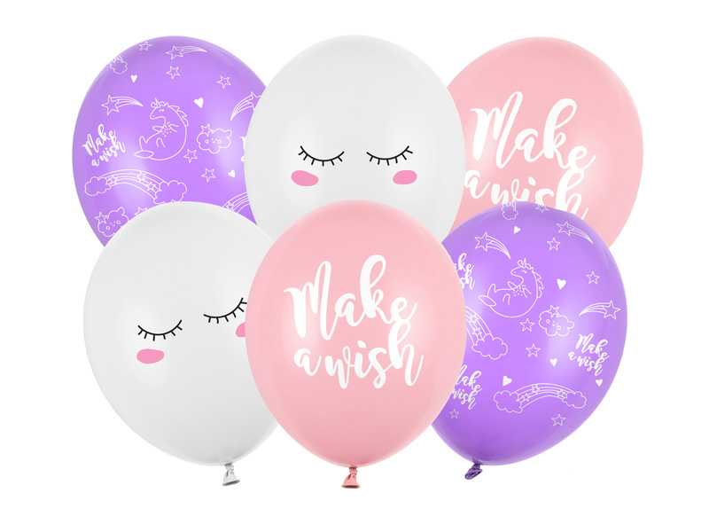Balony 30cm Jednorożec mix - zdjęcie 1
