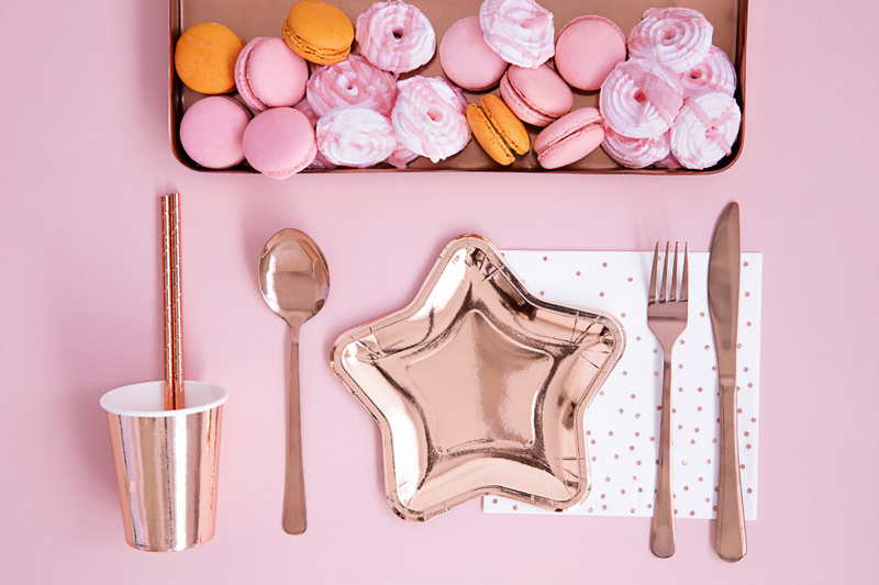 Serwetki Kropki biały 33x33cm aranżacja