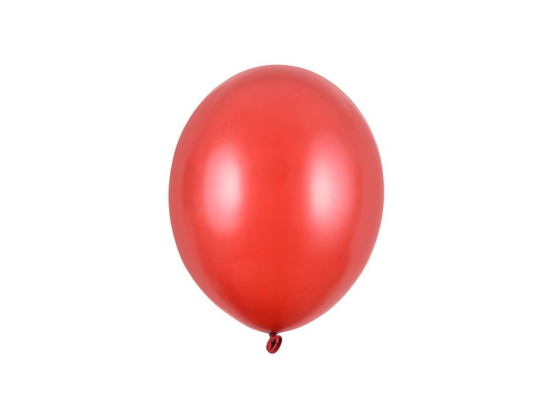 Balony Strong 23cm Metallic Poppy Red