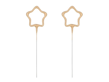 Zimne ognie Gwiazdki, złoty, 16.5cm (1 op. / 2 szt.)