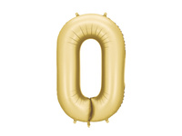 Balon foliowy Cyfra '0', 86cm, złoty