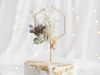 Topper drewniany Heksagon, 24cm