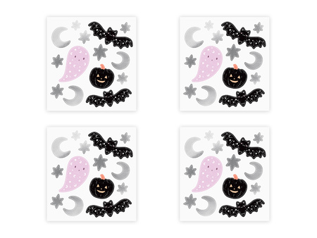 Naklejki na ścianę Halloween (1 op. / 4 szt.)