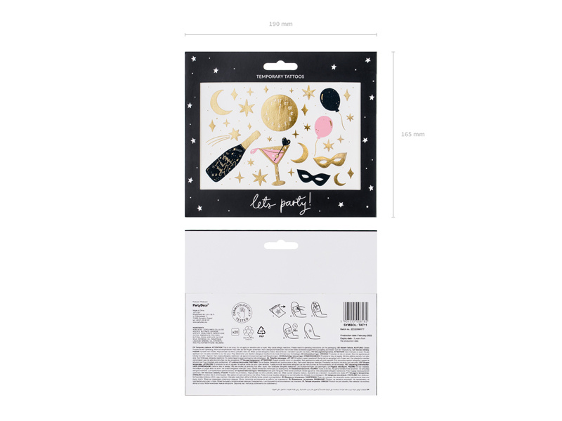 Tatuaże New Year's Eve - różne wzory i kolory