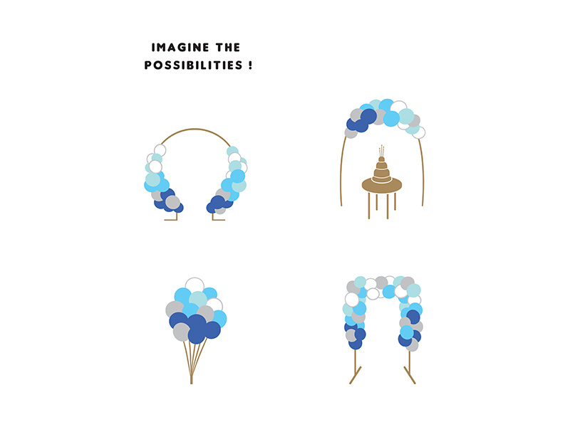 Girlanda balonowa w użyciu