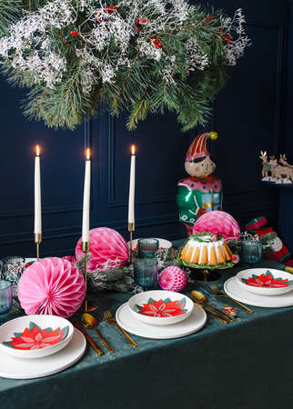 Serwetki Gwiazda betlejemska, mix, 14.5x15.5cm (1 op. / 20 szt.)