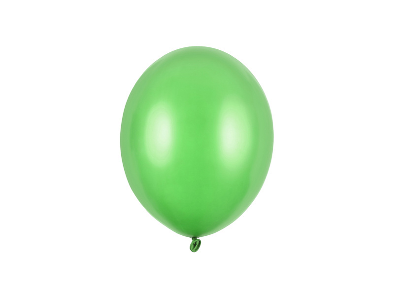 Balony Strong 23cm Metallic Bright Green - opakowanie 100 sztuk