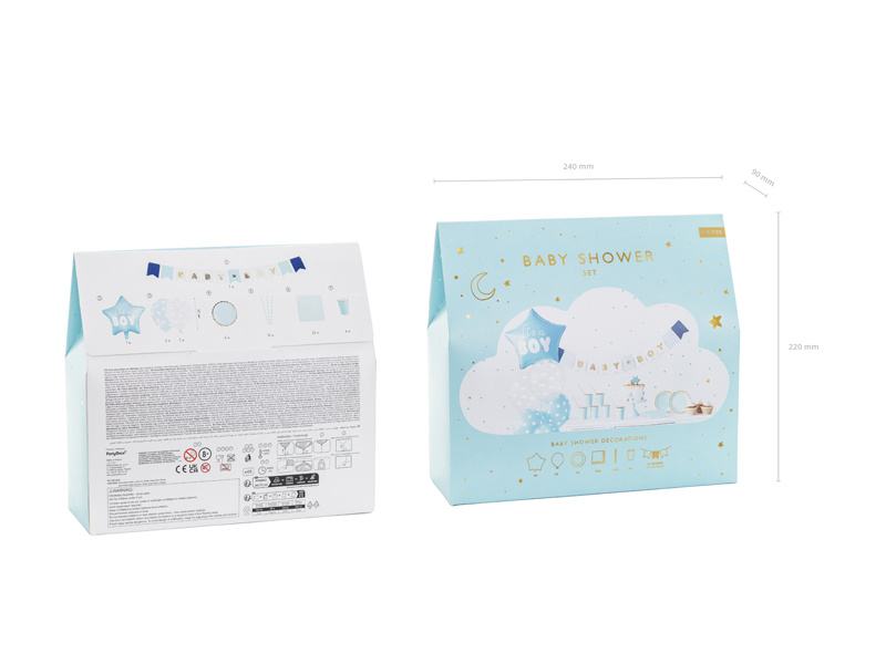 Zestaw dekoracji party It's a boy - balony i baner