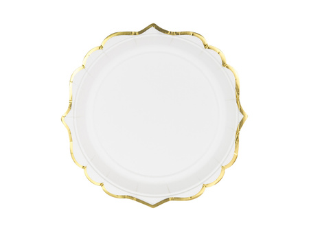 Talerzyki, biały, 18,5 cm (1 op. / 6 szt.)