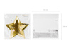 Talerzyki Little Star - Gwiazda, złoty, 27cm (1 op. / 6 szt.)