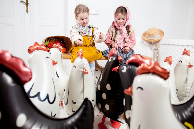 Balon foliowy Kogut, przykładowa aranżacja
