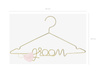 Metalowy wieszak Groom, złoty, 45x27cm