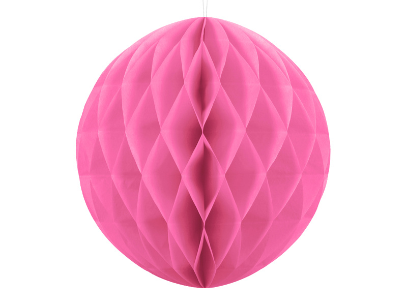 Kula bibułowa różowa 40cm - zdjęcie 1