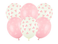 Balony 30 cm, Kokardki, mix (1 op. / 6 szt.)