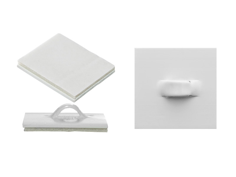 Uchwyty samoprzylepne z oczkiem, udźwig 0,5 kg, opakowanie 100 sztuk