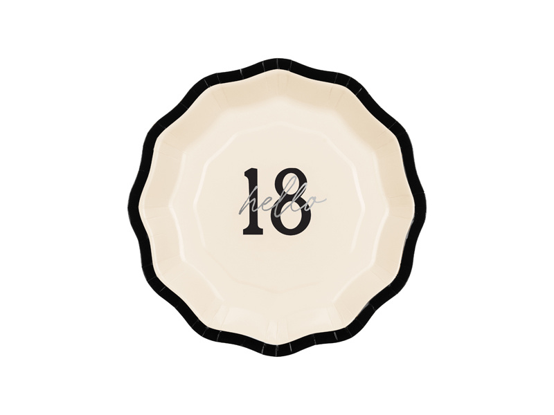 Talerzyki papierowe Hello 18 – zdjęcie produktu