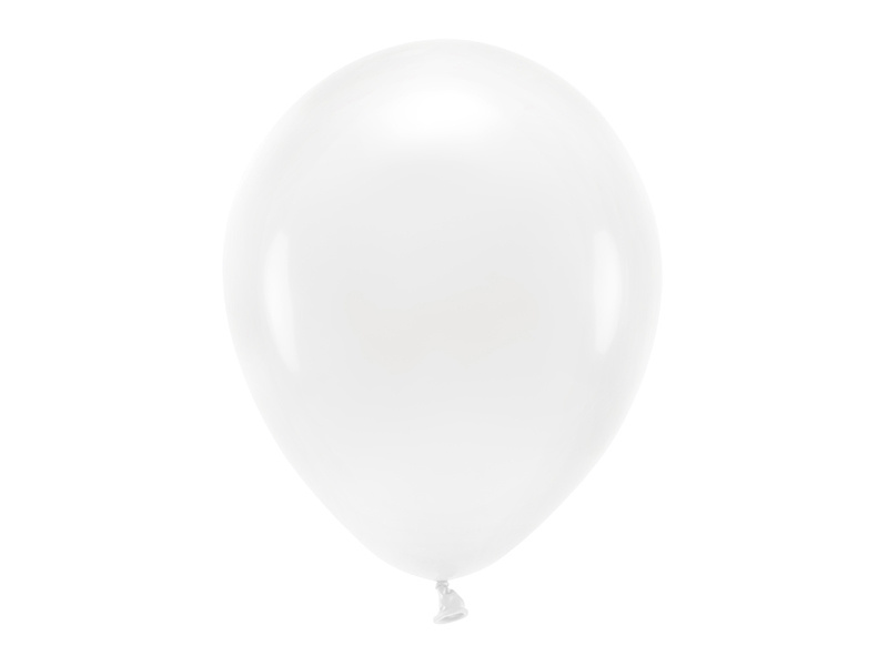 Balony Eco 30cm pastelowe, biały – zdjęcie 1