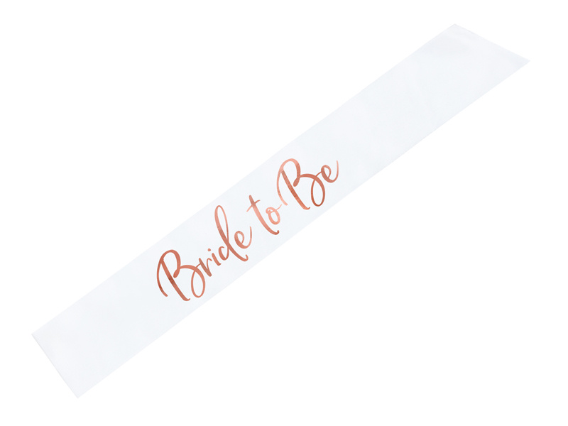 Szarfa Bride to be biały 75 cm – zdjęcie produktu