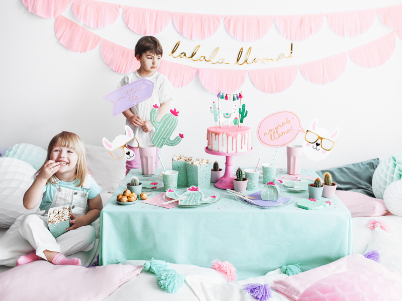 Baner Lama - Lalala Llama, złoty - zdjęcie 5